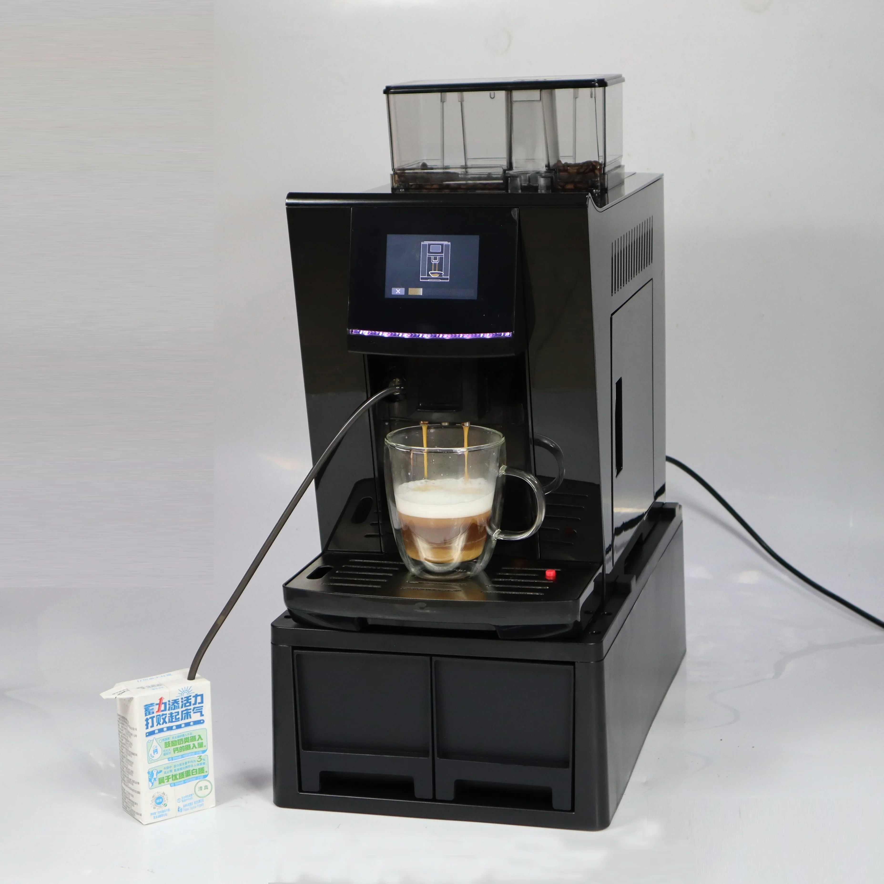 Home Or Office Use Automatic Bean To Cup Espresso Cappuccino Latte Coffee Machine With Grinder