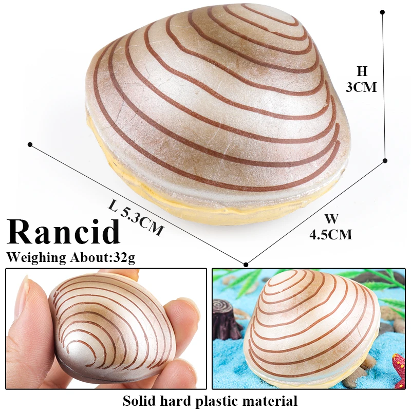 Oenux oceano oyste vieira estrela do mar concha coral lula camarão animais modelo figuras de ação pvc educação em miniatura brinquedo do miúdo presente