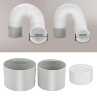 Air Conditioner Exhaust Adapter Exhaust Hose Connector 100,130,150mm Portable Air Conditioner Exhaust Adapter And Extender Parts