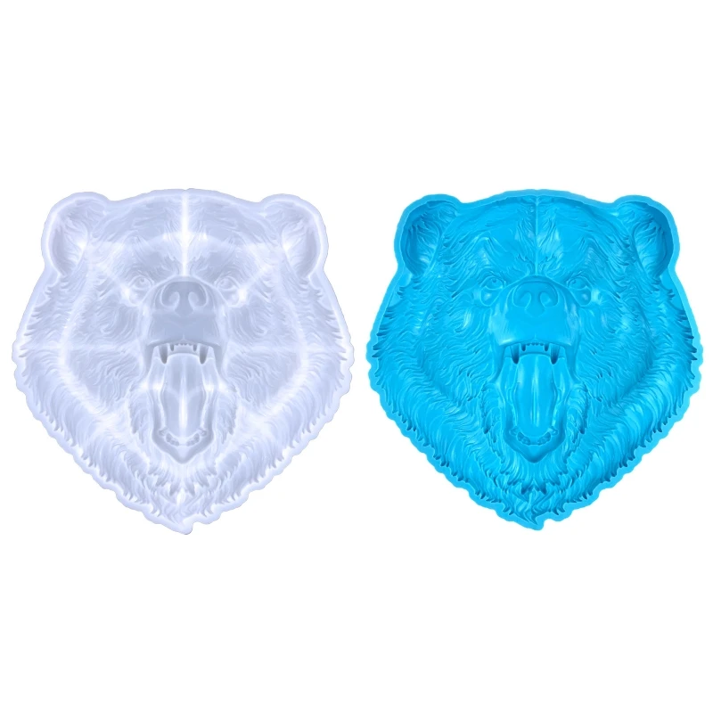 

3D Bear for Head Silicone Mold for Epoxy Resin Animal Resin Molds for Table Home Decor Hanging Pendant Craft Wall Orname