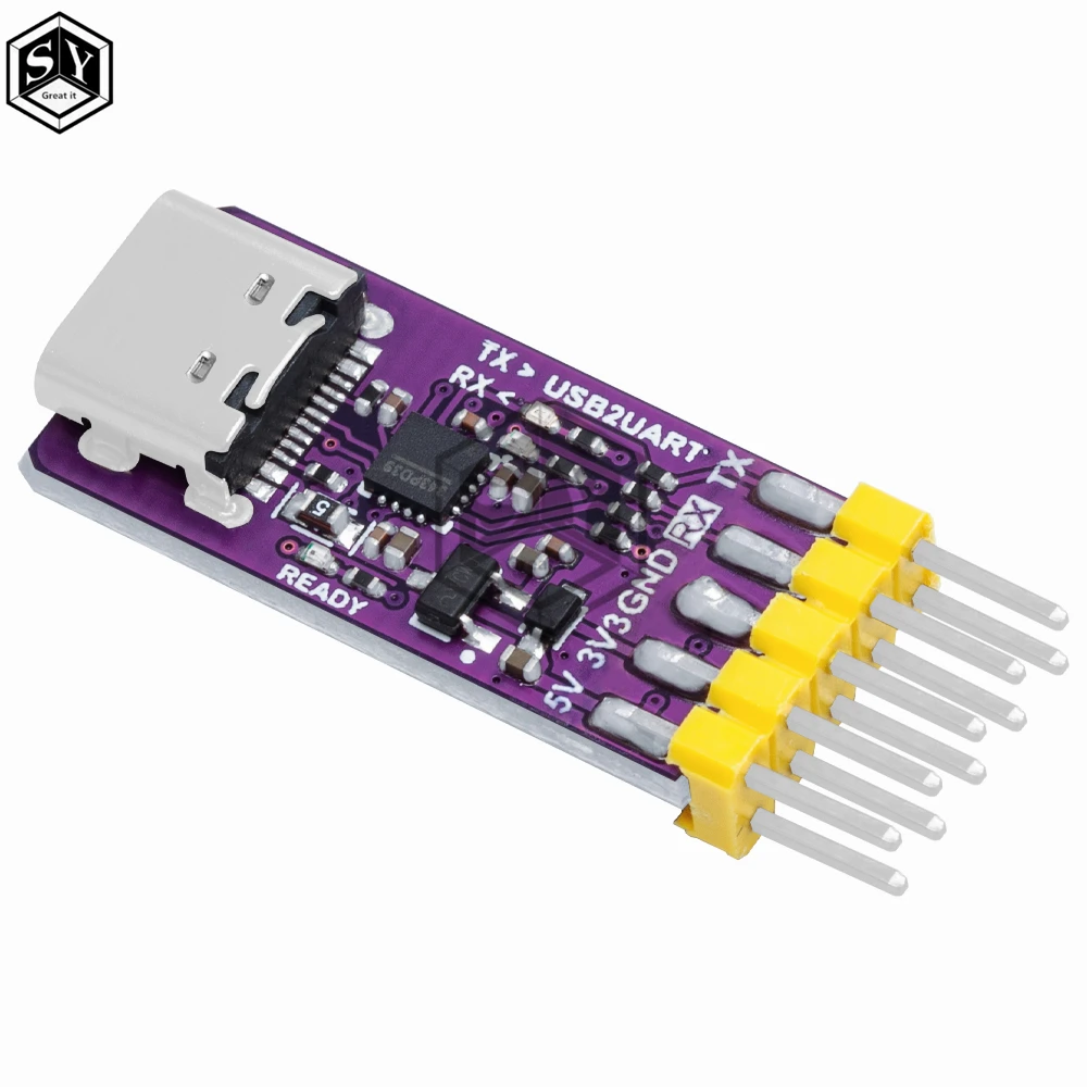 USB To Serial Port Module 6Mbps 5V/3.3V TTL CH343P Debugging Burning And Downloading Type-C Switch Instead CH340