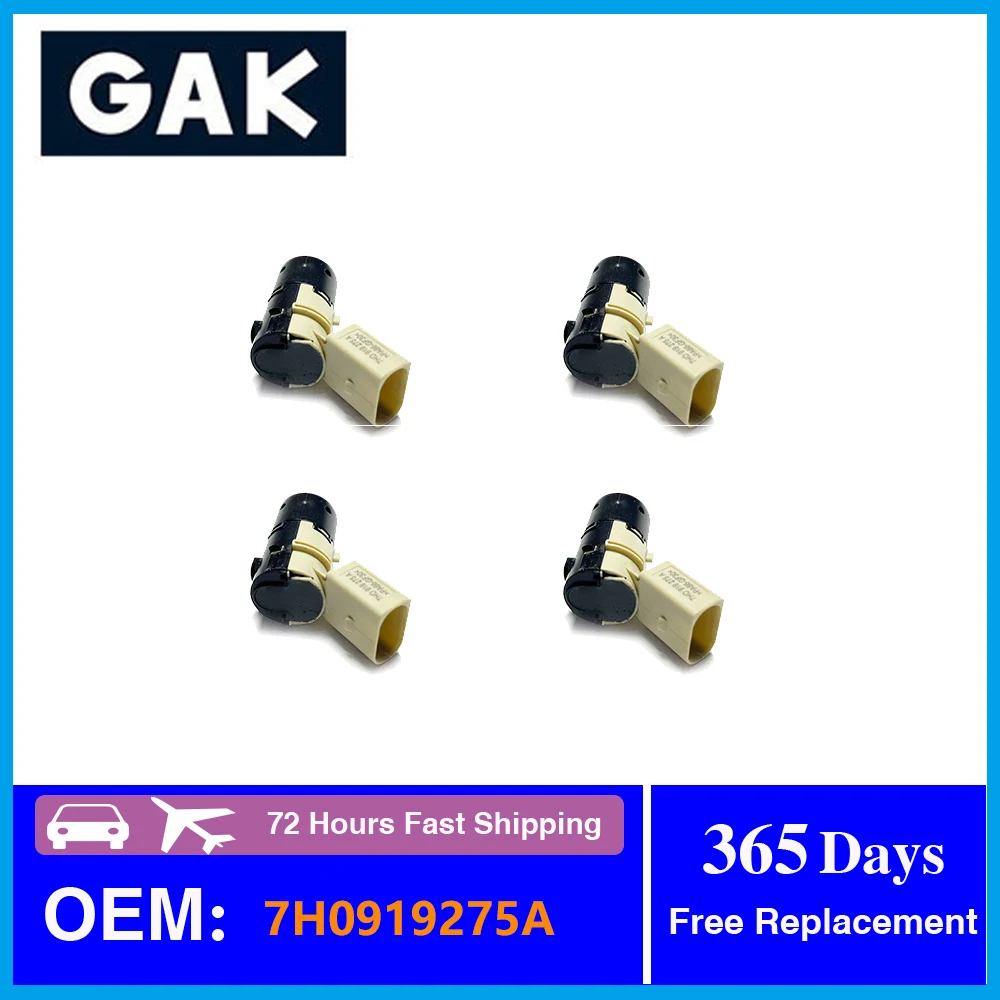 

GAK 4pcs New Parking Sensor PDC Sensor 7H0919275A For Audi A3 A4 A6 S4 B7 C5 Replacement Parts