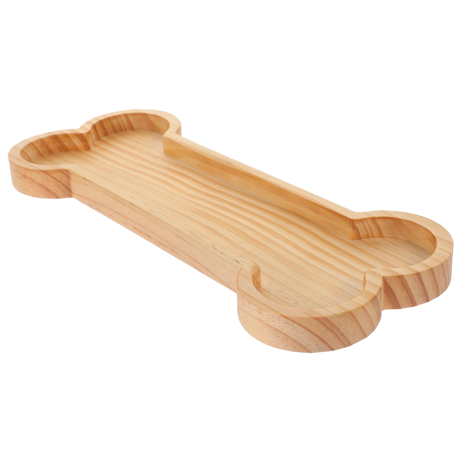 Bone Tray Wooden Tableware Designed Food Snack Dessert Fruits Plate Holder Kitchen Utensil Multi-use Serving Dog Bones