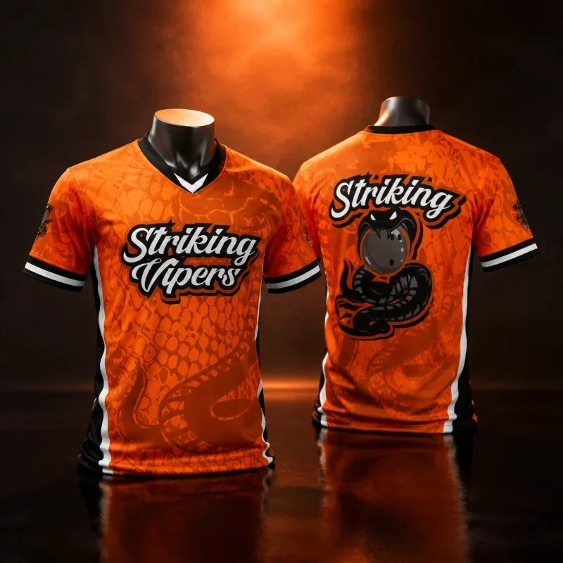 New 3D Printed Bowling Sweatshirt Breathable and Quick Drying Street Training Suitable for Adults Children Parent-child Wear