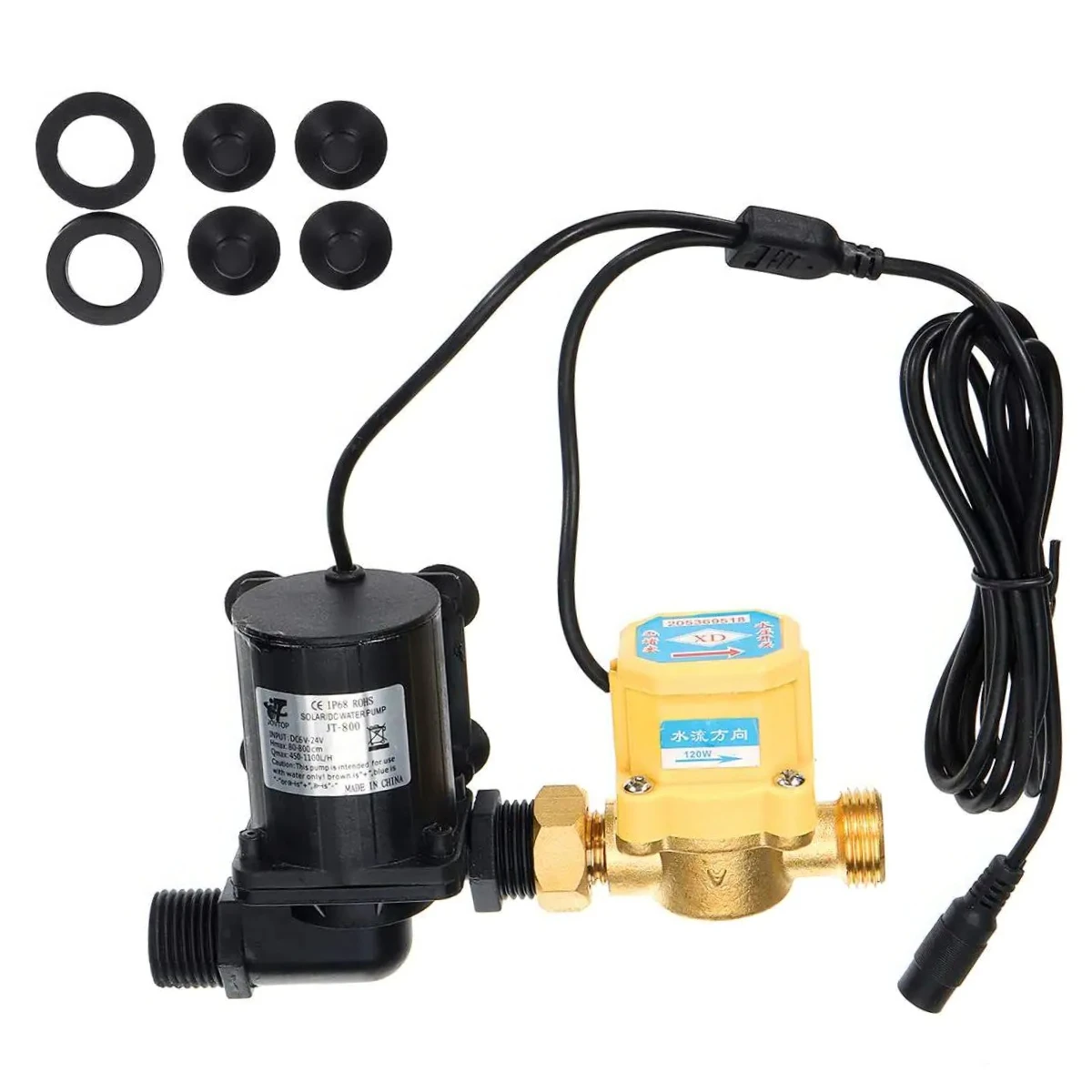 

Погружной насос 1100 л/ч, 24 В постоянного тока, с бесщеточным двигателем, для циркуляции воды, солнечных систем, водонагревателей, душевых установок, бустерный насос