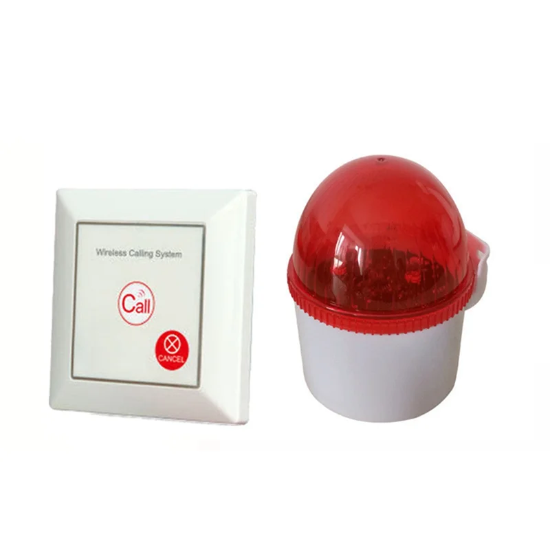 

ABGN Caregiver Pager Alarm SOS Button Wireless Call Siren Alarm For Seniors Elderly Home Disabled Bathroom