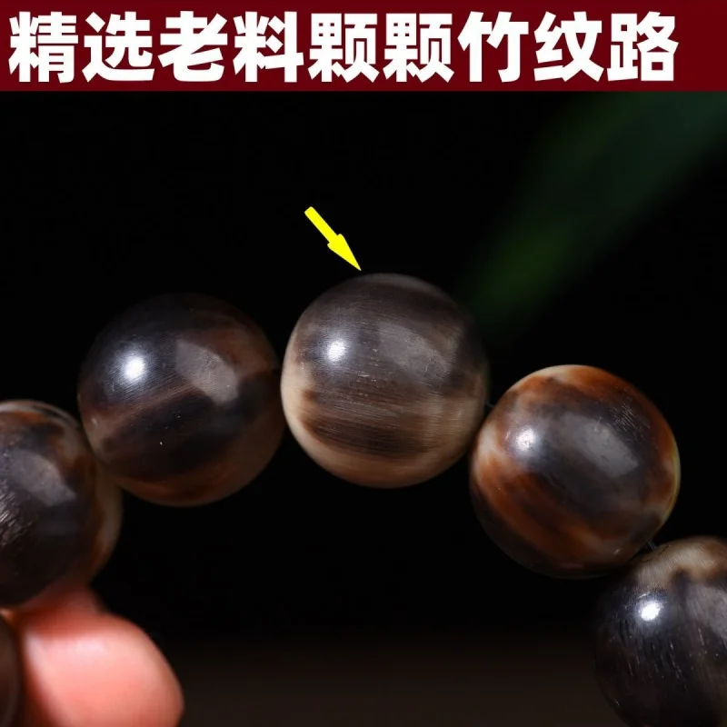 

Тибетский стиль, натуральный рог яка, молитвенный браслет, ювелирные изделия для мужчин и женщин, круглые бусины, кровь