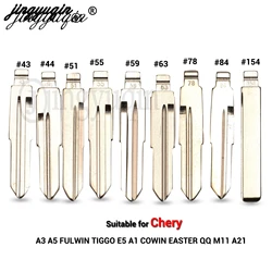 jingyuqin for CHERY A3 A5 FULWIN TIGGO E5 A1 COWIN EASTER QQ3 QQ6 A21 S21 43 44 51 55 59 63 78 84 154 blade Flip KD key Blank
