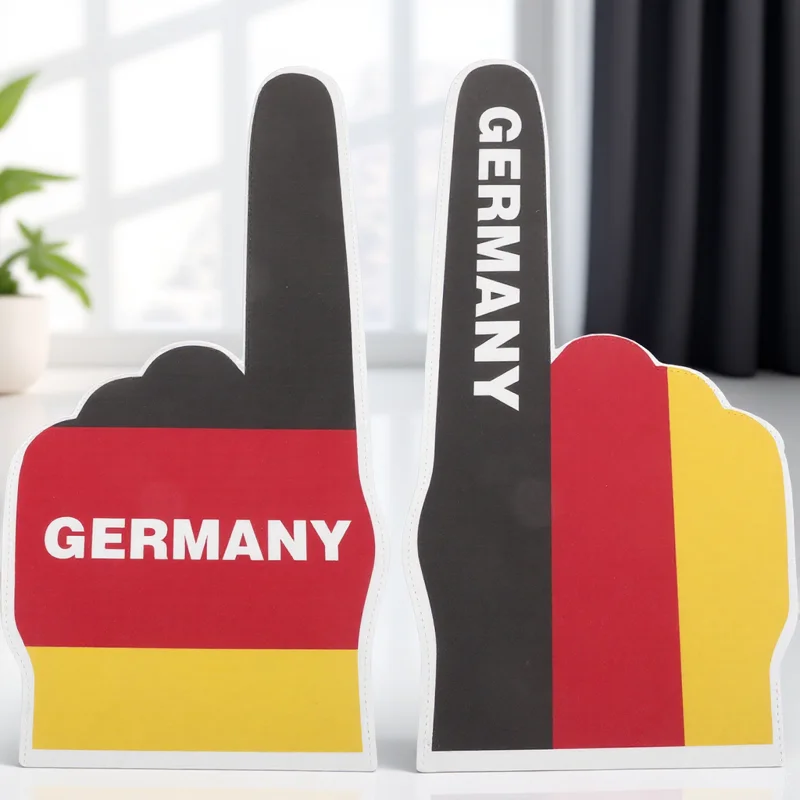 

1 Pair Foam Finger Cheerleading Foam Hand Football Cheer Hand Outdoor Soccer Finger Portable Prop Lightweight Durable Eva