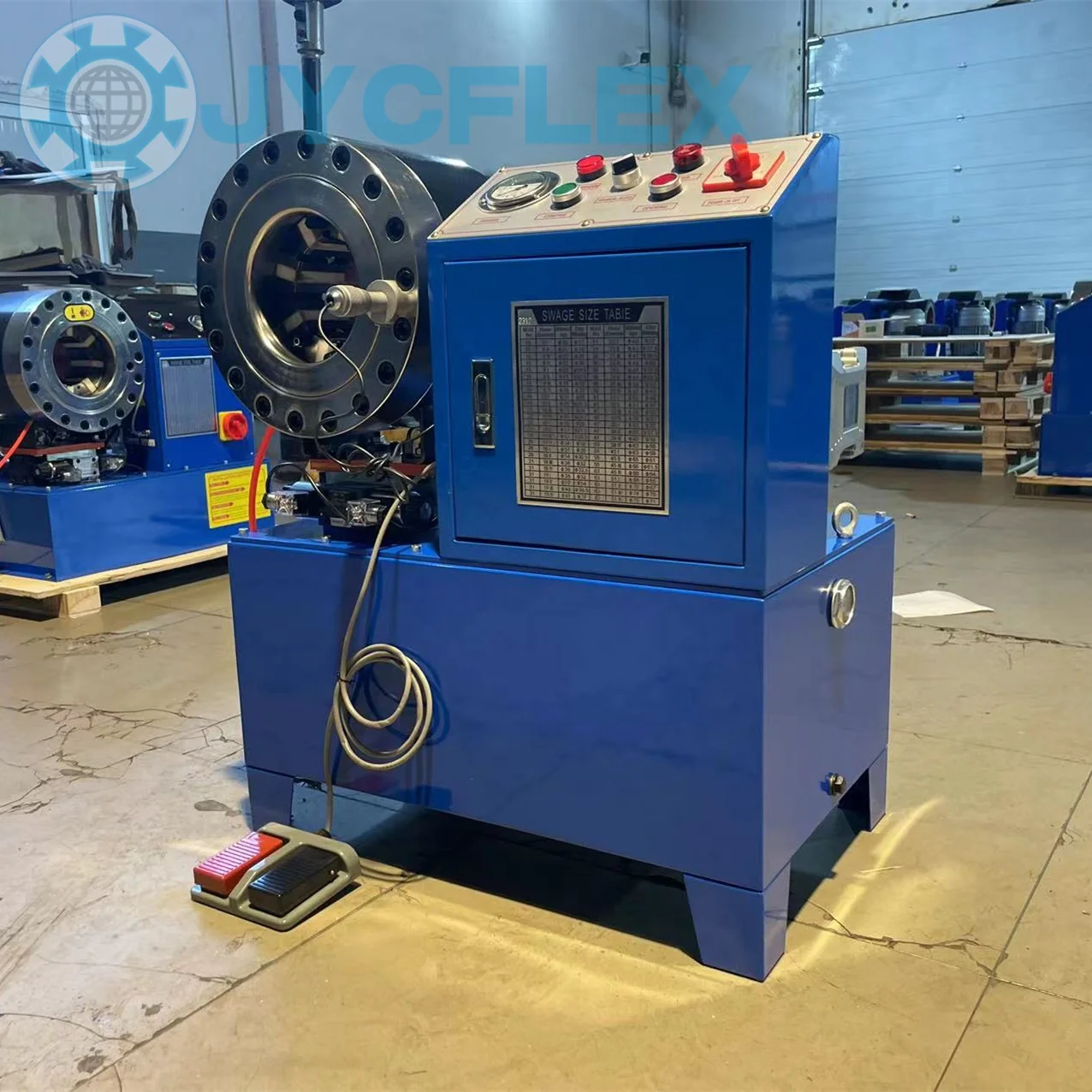 

Factory Direct Supply High Pressure 1/4'''-2'' AC Air Hydraulic Hose Crimper Machine Competitive Priced Hose Crimping Device