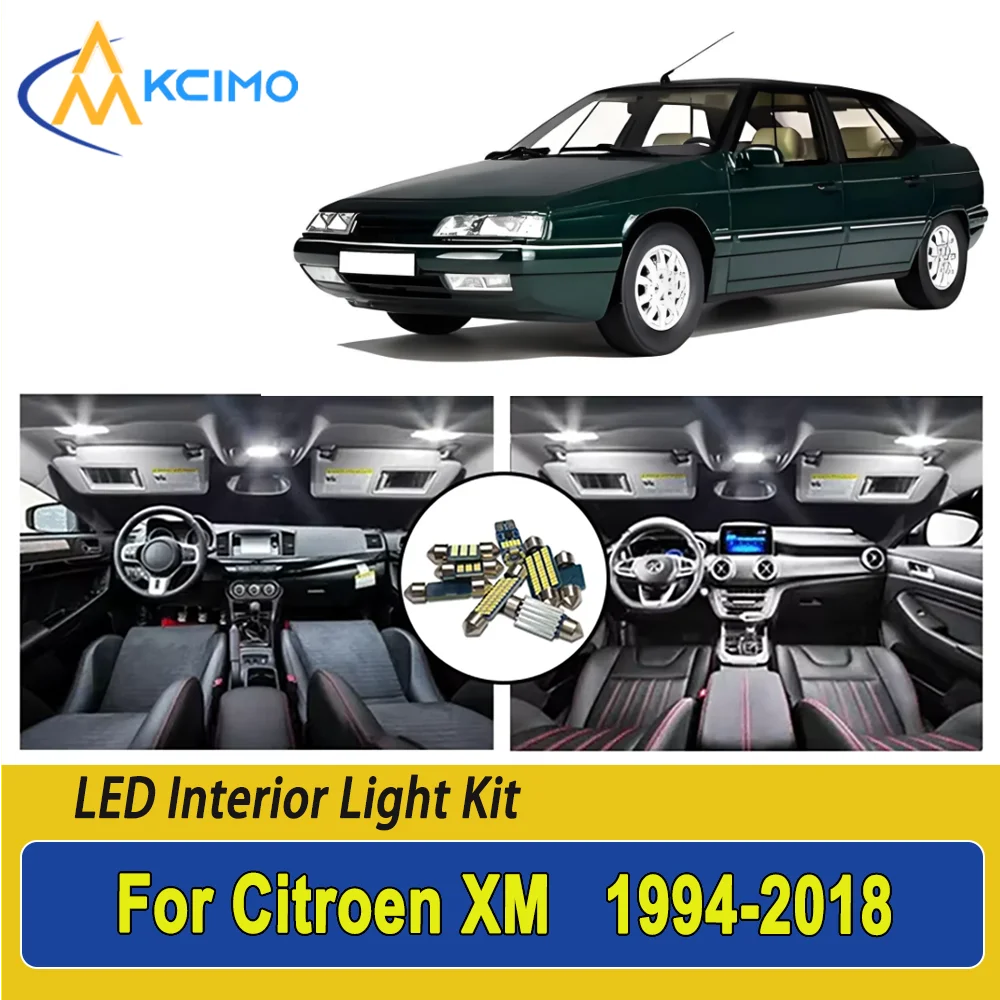 

New Light Bulb For Citroen XM (1994-2018) Premium Bright LED Interior Dome Map Trunk Light Kit Car Led Lamps Canbus Lamps Car