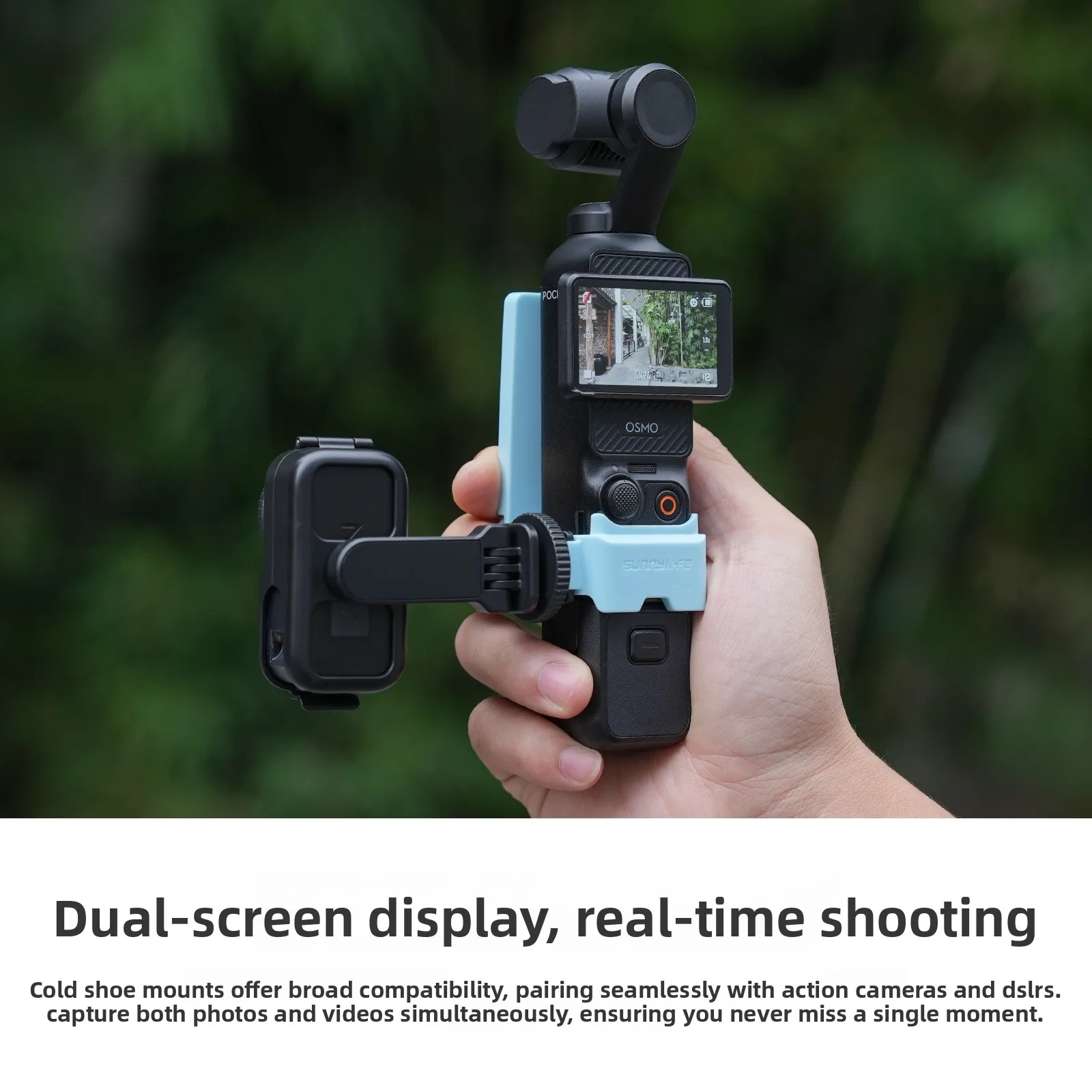 Sunnylife OSMO NANO 360 °   Support d'adaptateur à pression horizontale et verticale, botte froide rotative et réglable, accessoires de protection