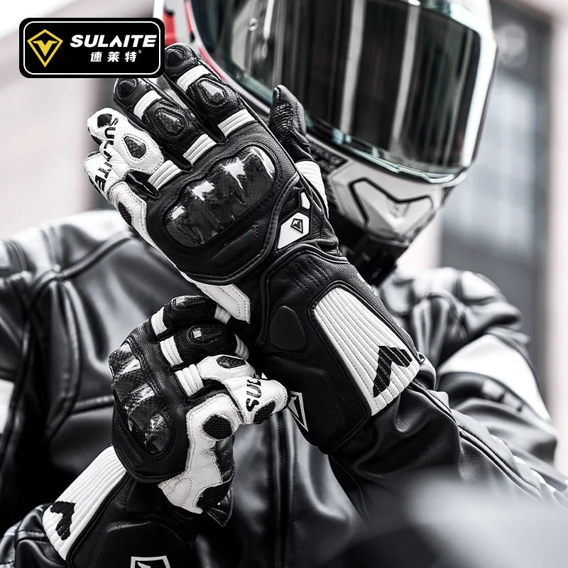 

Motorcycle Competitive Gloves Four Seasons Breathable Cycling Gloves Carbon Fiber Anti-fall and Collision Avoidance Motor Gloves