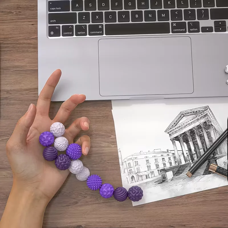 Boules magnétiques en Silicone avec boîte de rangement, jouets anti-anxiété sensorielle, cadeaux pour adultes et enfants, 6 pièces