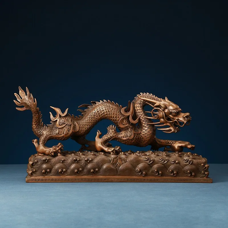 

Copper Jiaolong Ornament Home Furnishing Copper Dragon Crafts Desktop Decoration Swiss Beast Gift Ornament