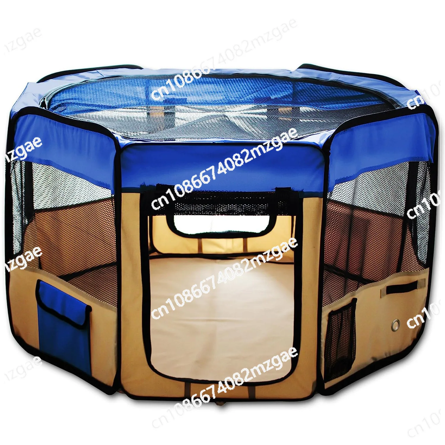 

Восьмиугольный вольер для животных, палатка для питомцев из оксфорда, складная клетка-вольер Buenclaw для собак, кошачий домик