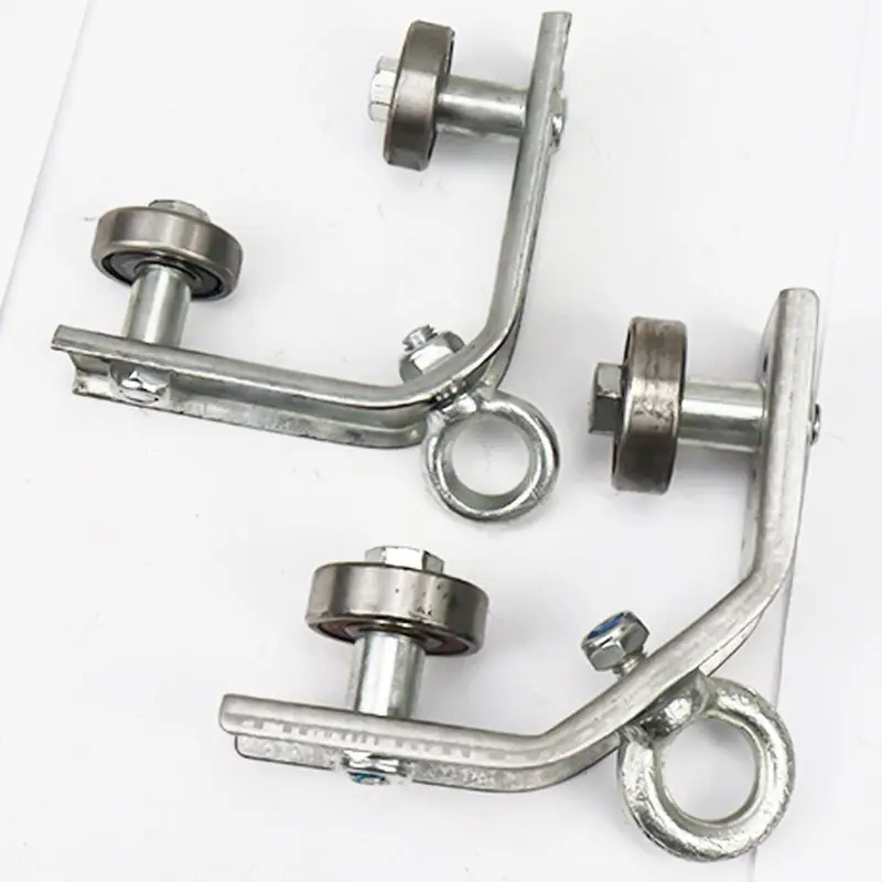 Сверхмощный угол шкива, железный подвесной шкив, опорный кабельный шкив, круглый для промышленных машин, рельсовый трос, 1 шт.