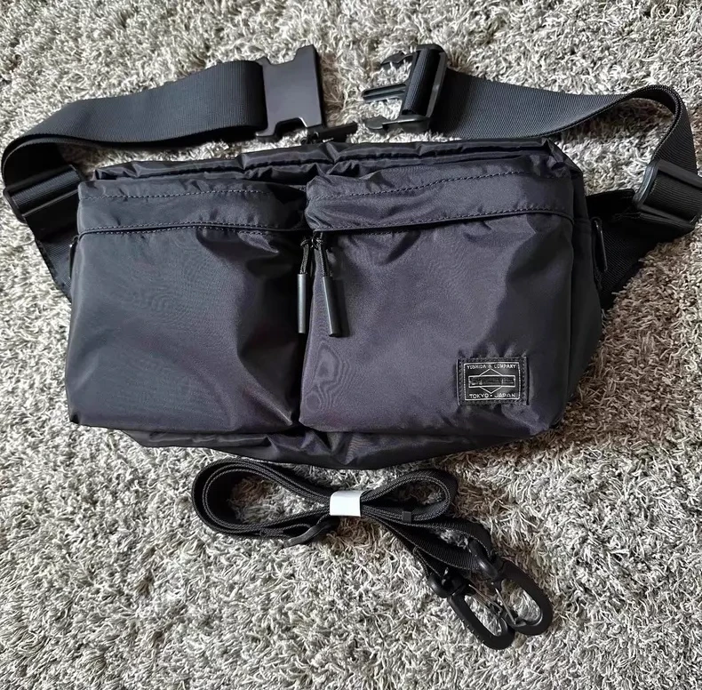 

Japan Yoshida PORT/FORCE 2WAY WAIST BAG Military Wind Multipurpose Satchel