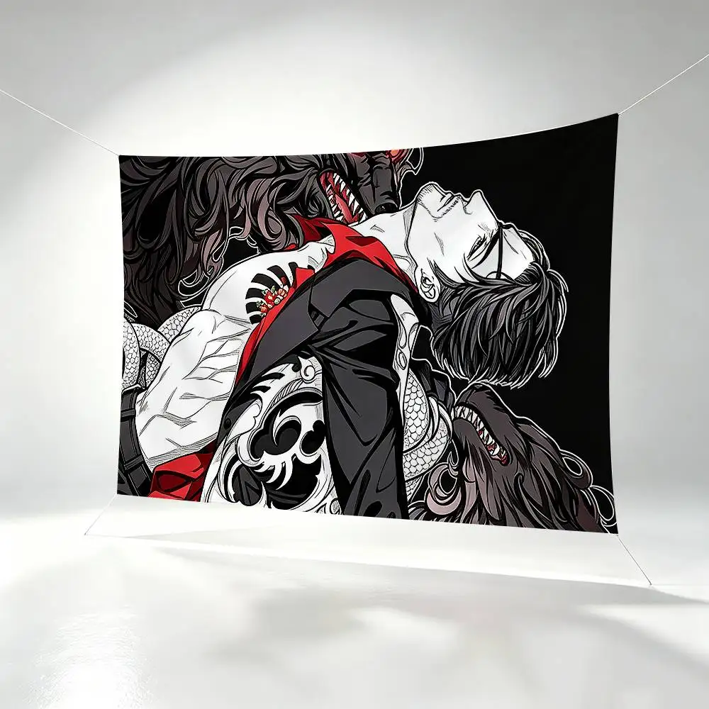 Dragon of Dojima K-kiryu Flags Wall Hanging Background Art Banner for Bedroom Home Outdoor Decor