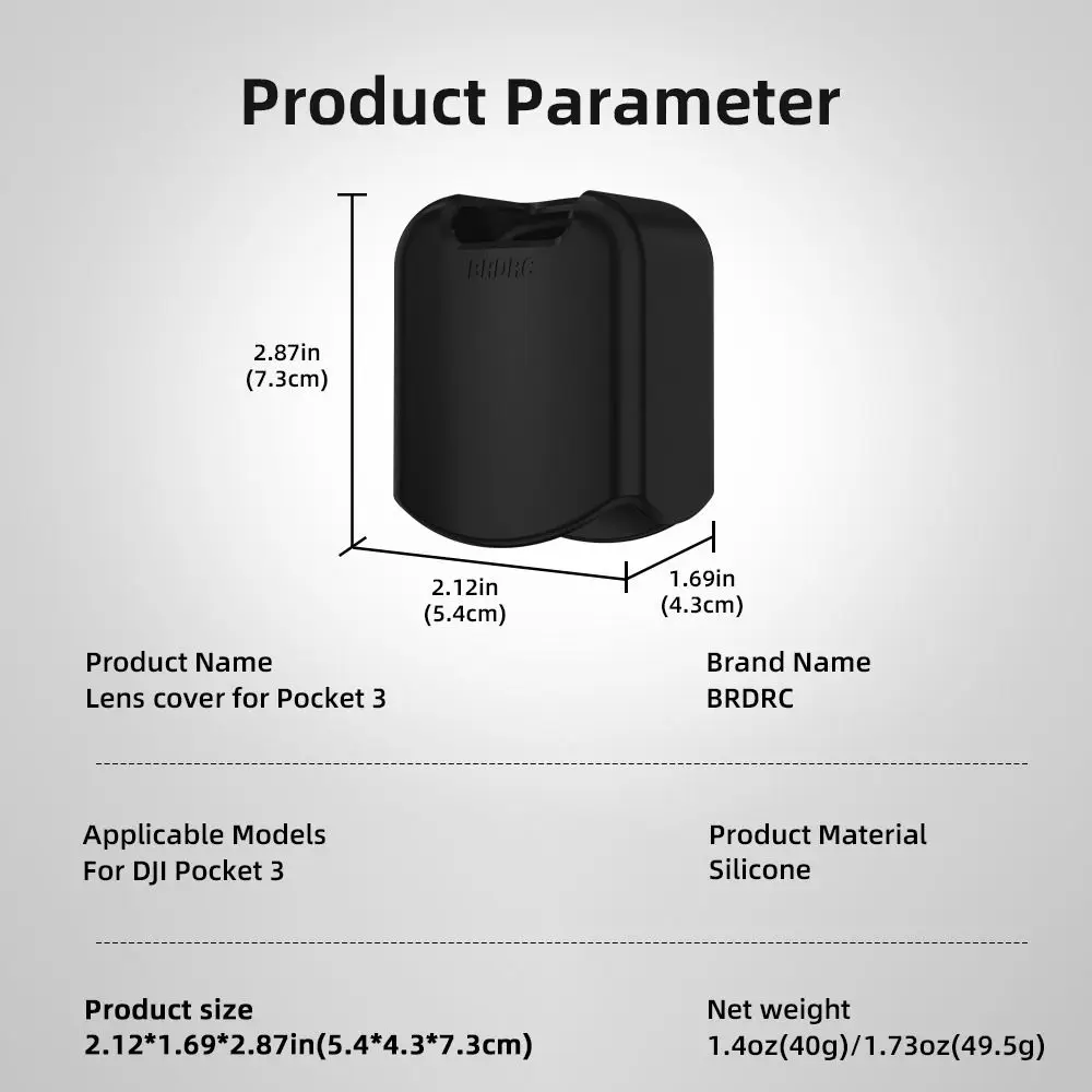 Silicone Lens Cover Dustproof Anti-Scratch Lens Protective Case Quick Release Sleeve Shell for DJI Osmo Pocket 3