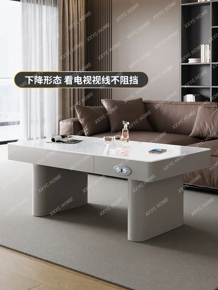 A  Multifunctional Lift Coffee Table Dining Table Dual-purpose Two-in-one Electric Smart Desk