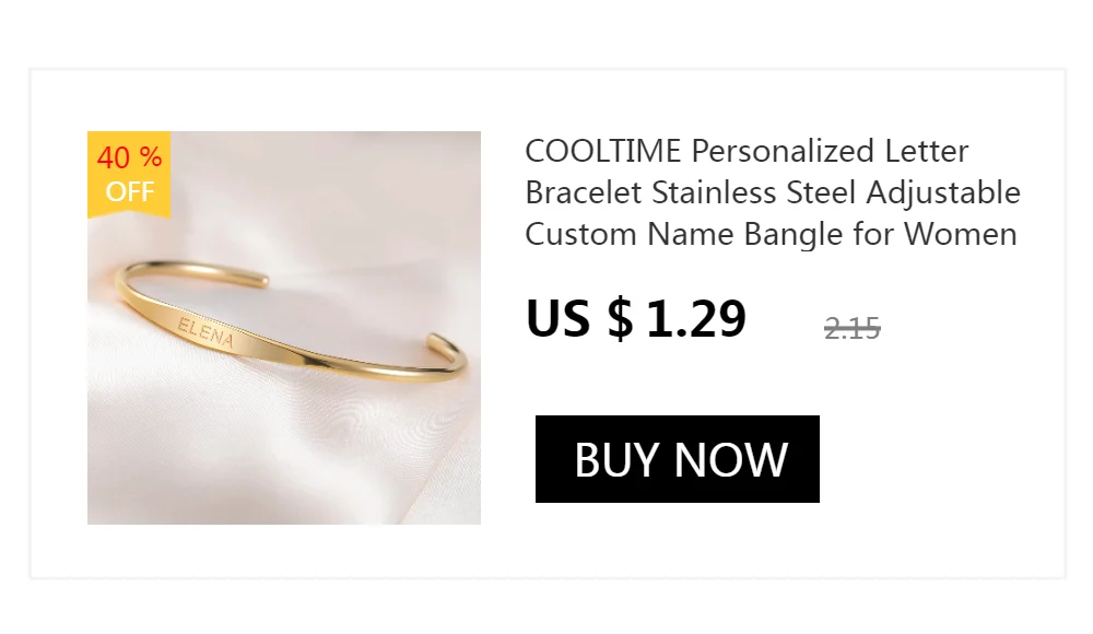 COOLTIME Dainty Engraved Name Stainless Steel Ring for Women Gold Color Personalized Minimalist Anniversary Couple Rings Gift