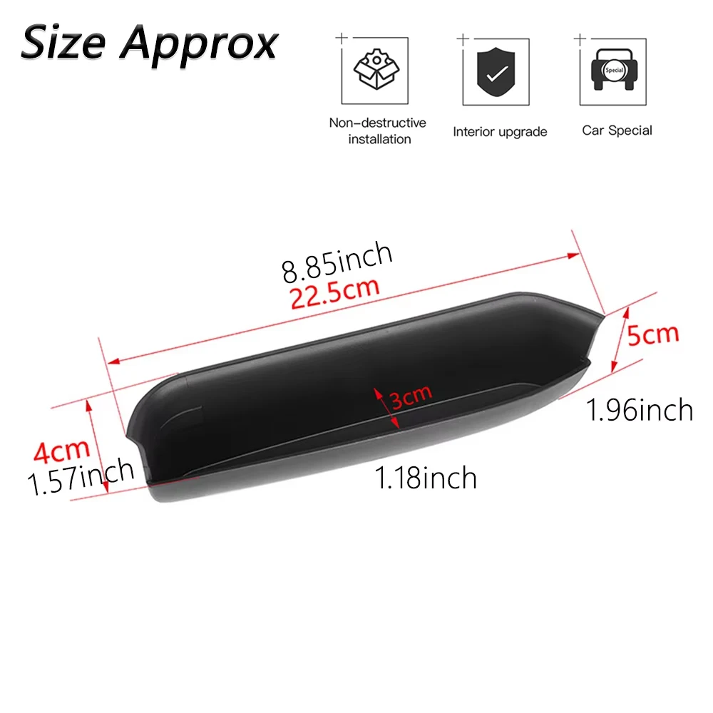 Car Copilot Grab Handle Storage Box Tray Organizer for Jeep Renegade 2015-2023 ABS Armrest Stowing Tidying Interior Accessories view 6