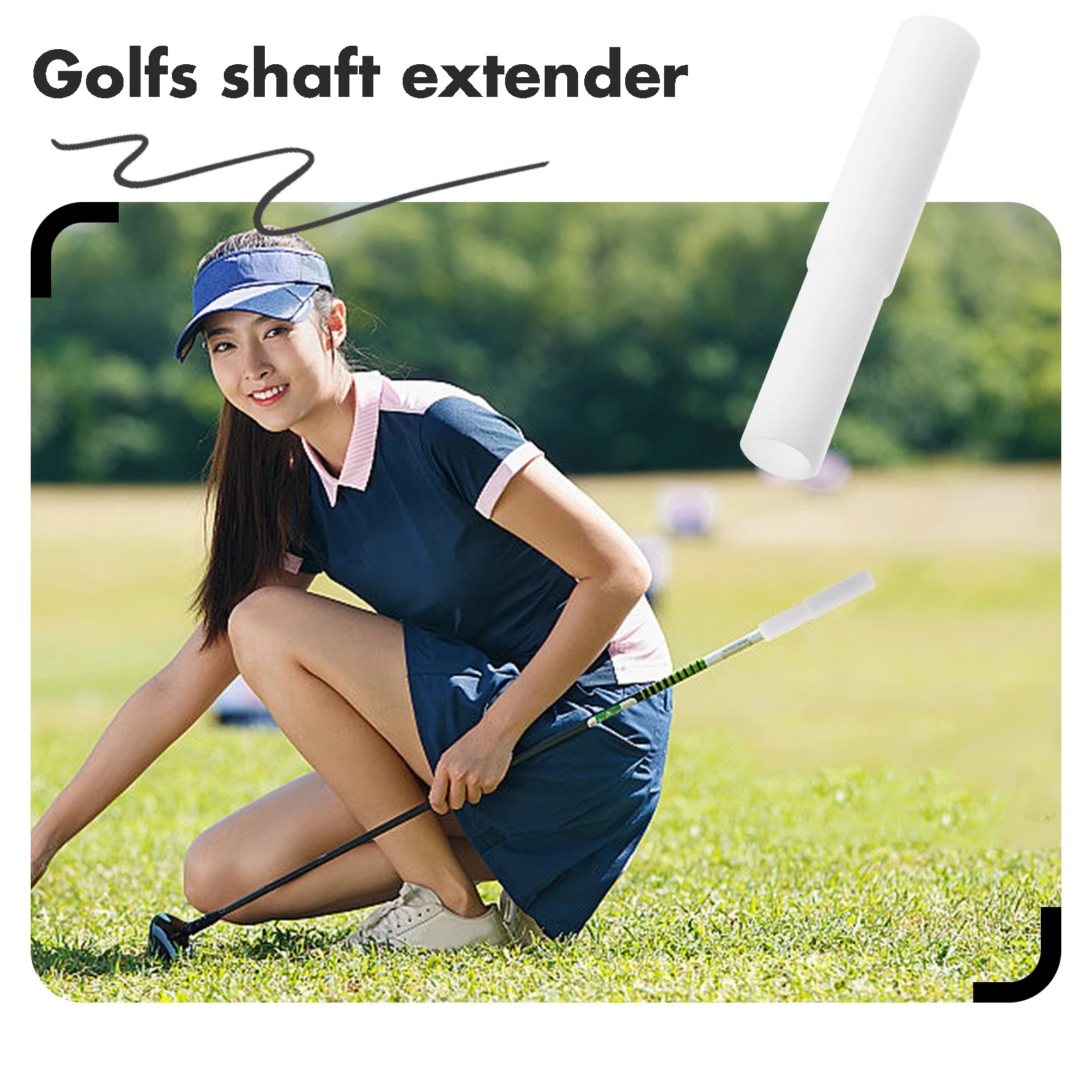 

Golf Clubs Lightweight Plastic Steel Rods Shaft Extenders Supplies Lengthen Lengthen Golfs Club Extensions End