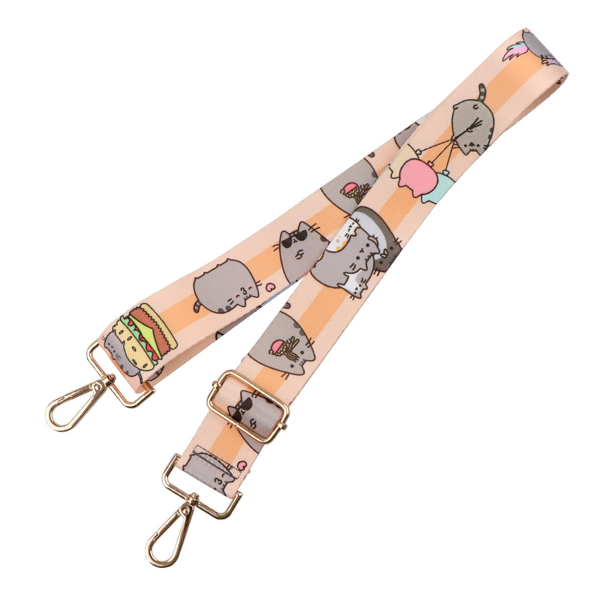 Kawaii Cat Shoulder Bag Strap Adjustable Women Handbag Replacement Strap Wide Purse Strap Chain Bag Strap