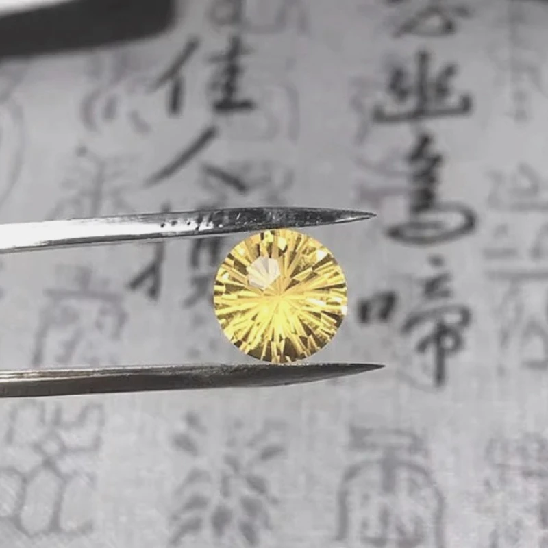 

6mm To 10mm Brilliant Round Natural Citrine Loose Gemstone Wholesale Price VVS Grade Genuine Citrine Beads for Jewelry DIY