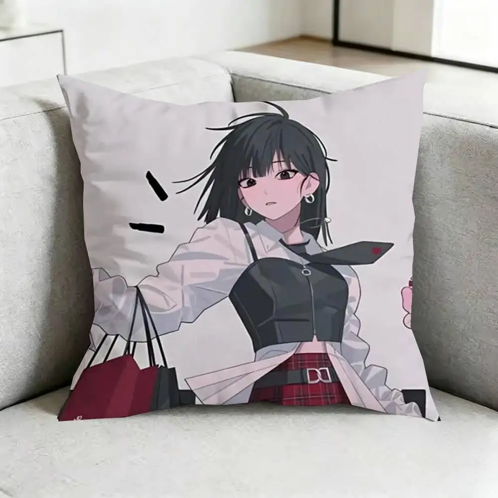 Link C-Click Anime Pillow Case Square Double-Sided Sofa Cushion Cover Bedroom Bedside Pillow Gift