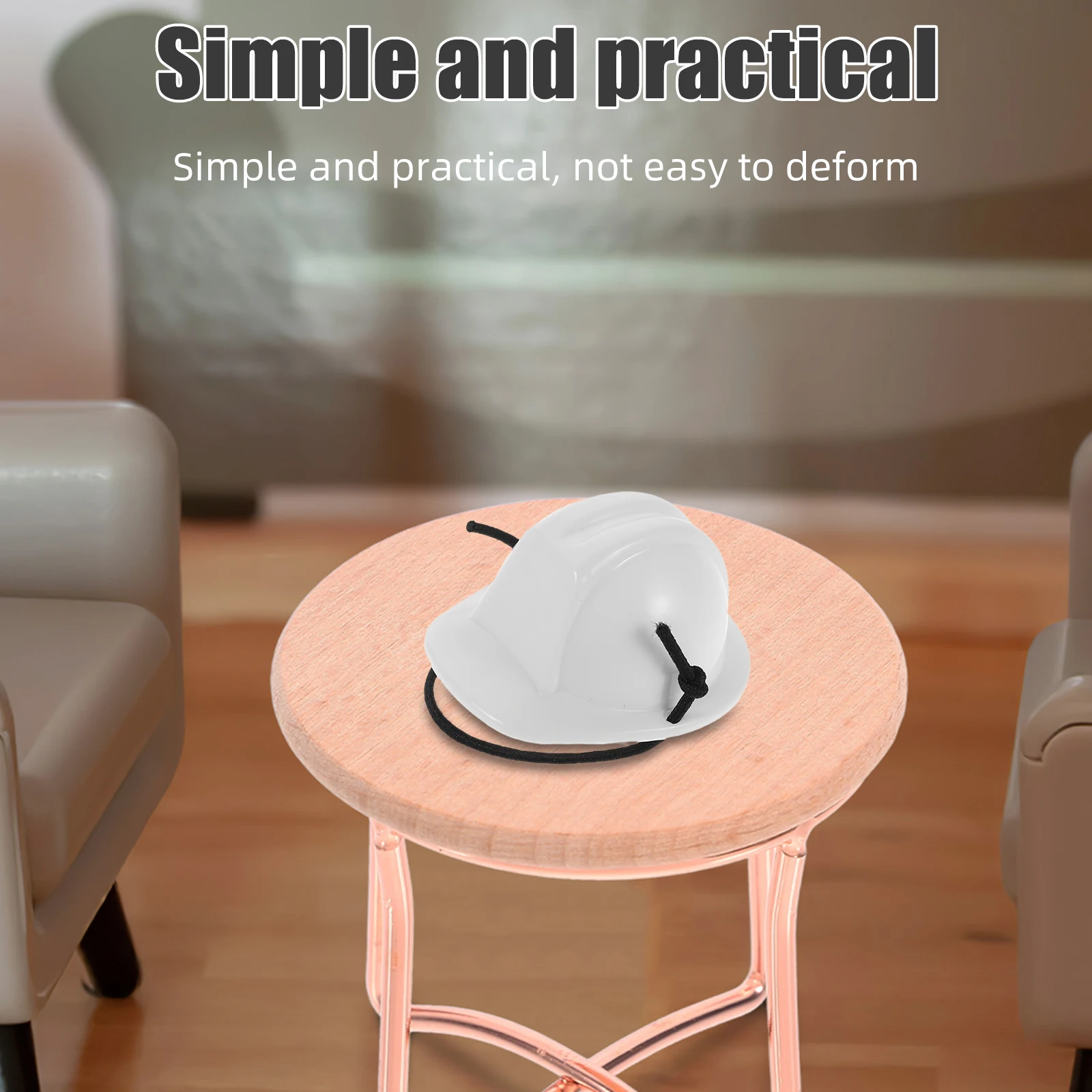 

Mini Pet Safety Hard Cap Tiny Hat Small Miniature Construction Hats Toy
