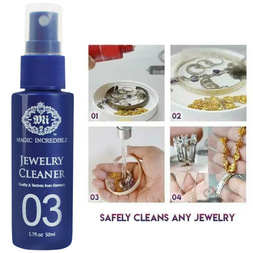 50ml Ultrasonic Jewelry Cleaner Solution Deep Clean and Restore Jewelry Sparkle for Jewelry Watch Diamond  Cleaning