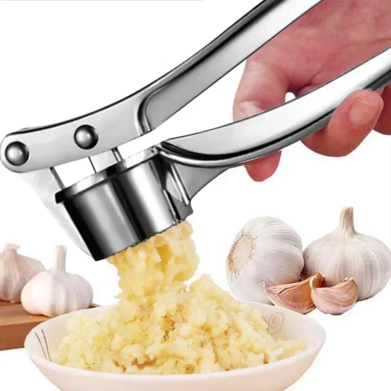 

Imitating Stainless Steel Garlic Press Crusher Kitchen Cooking Vegetables Ginger Squeezer Masher Handheld Ginger Mincer Tools