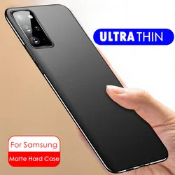 Ultra Thin Frosted Case For Samsung Galaxy S24 S23 S22 S21 S20 Ultra Plus FE Utr Pls Hard Plastic Back Cover A55 A35 A25 A15 A34