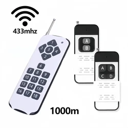 433MHz 18 4 2 CH Button EV1527 Remote Control Switch RF Transmitter Wireless controller For Smart Home Garage Door Opener Alarm