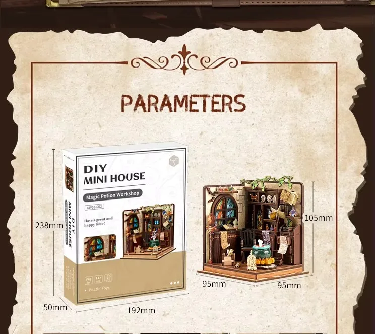 Kit de Bricolage Maison Miniature Créative Faite à la Main, Jouets Puzzle en Bois pour Décoration Intérieure – Offre Spéciale