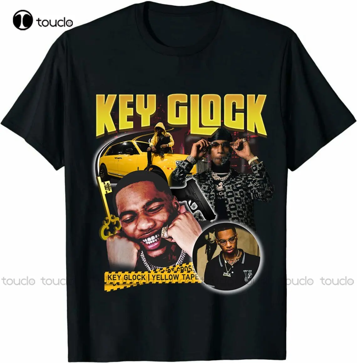 Key-Glock Shirt Vintage Shirt Key_Glock Custom Aldult Teen Unisex Digital Printing Tee Shirts Custom Gift Xs-5Xl