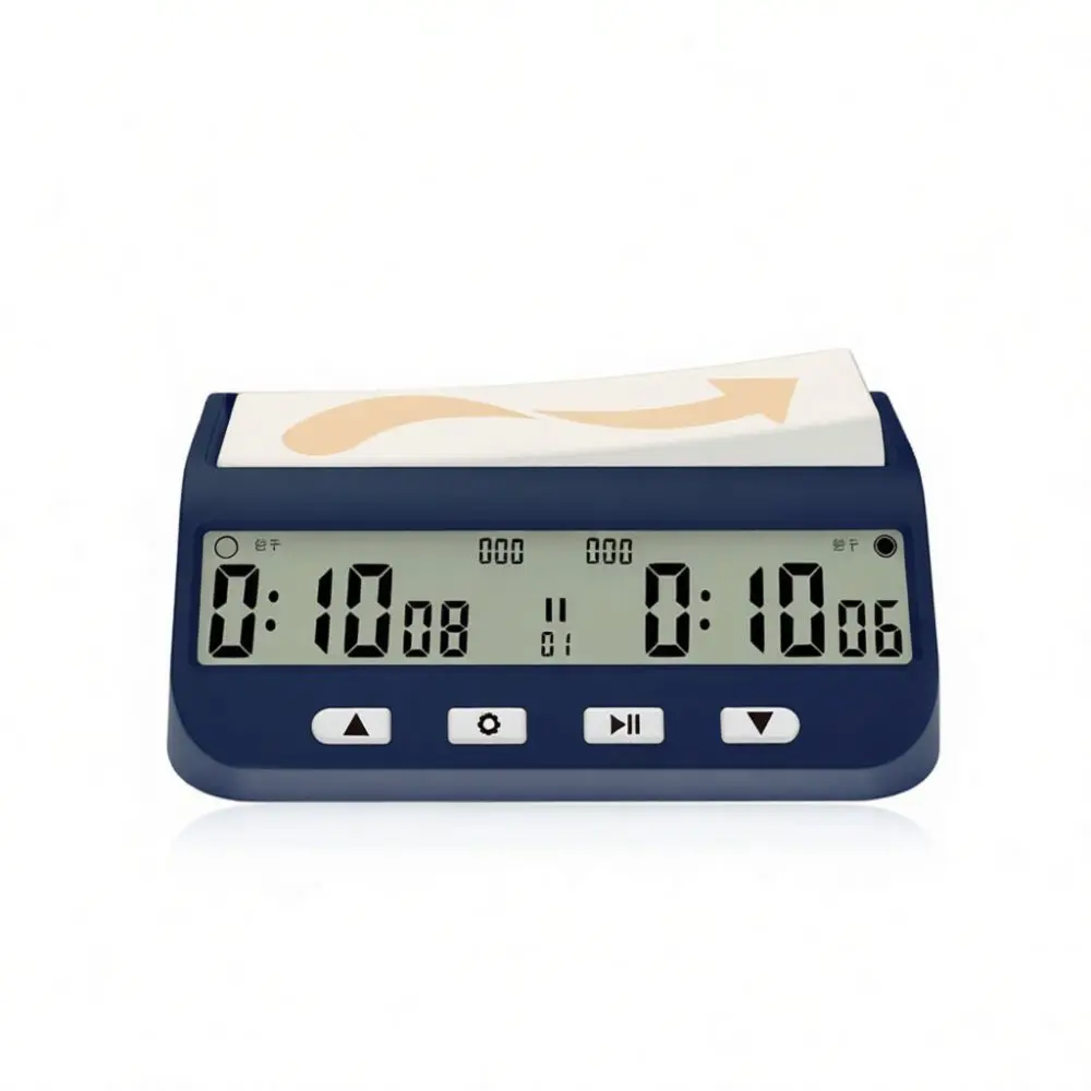 Professional Electronic Chess Clock For Board Game Competition Multi Language Setting Precise Stopwatch Training Equipment