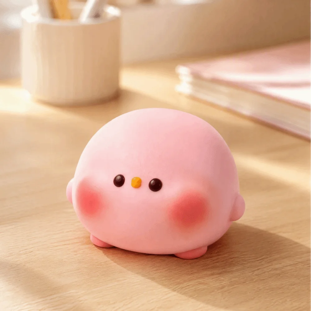 Slow Rebound Chickens Squishy Toys Slow Rising Super Soft Young Chickens Squeeze Toys Pink Cute Slow Rising Toys Birthday Gifts