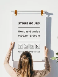 Shop Sign Customization Door Plate Custom Business Sign Custom Outdoor Signage Business Front Door Sign Metal Sign