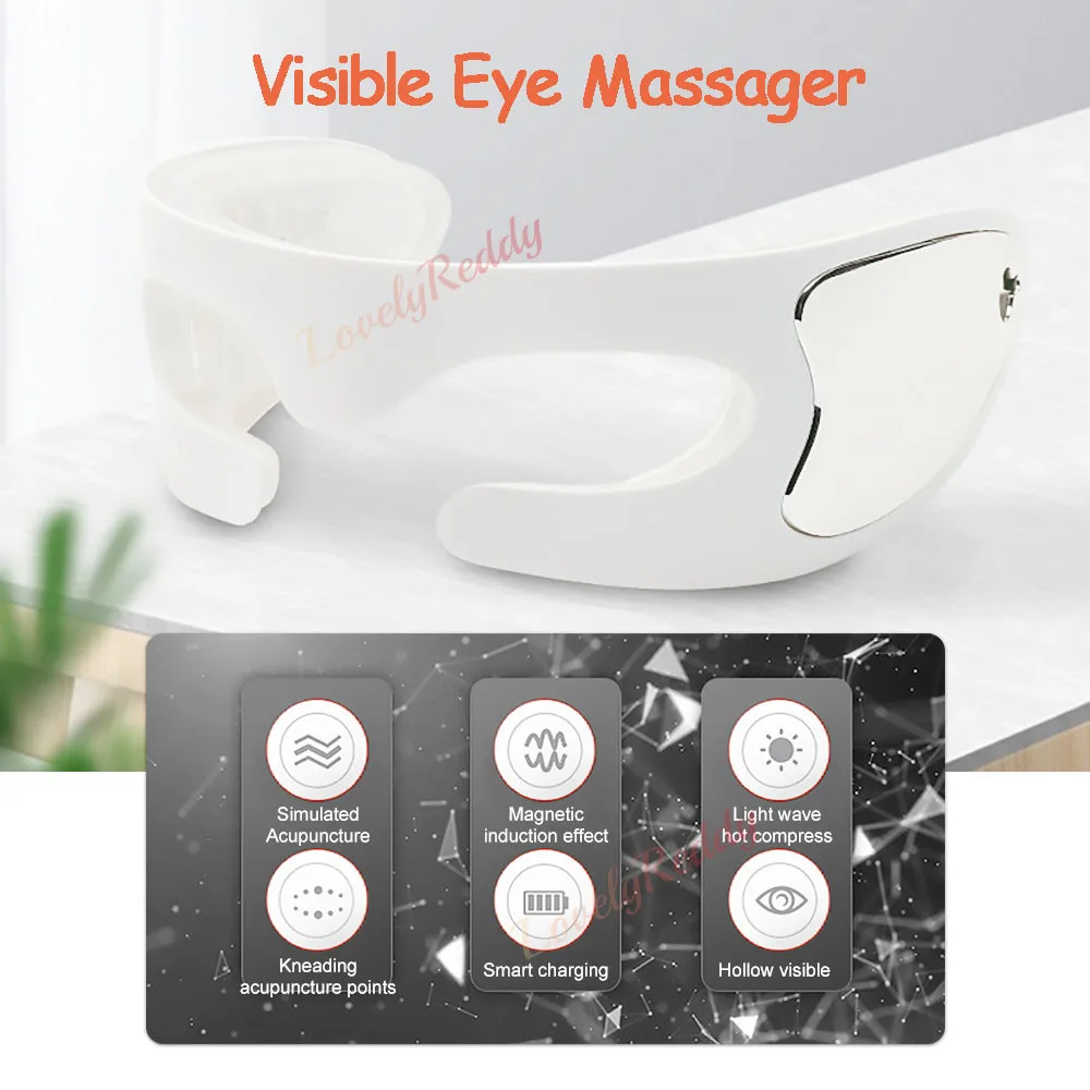 Led Vibration Eye Massager Electric Eye Kneading Acupuncture Massage Anti Dark Circles Relief Wrinkle Puffiness Eye Relax Tools