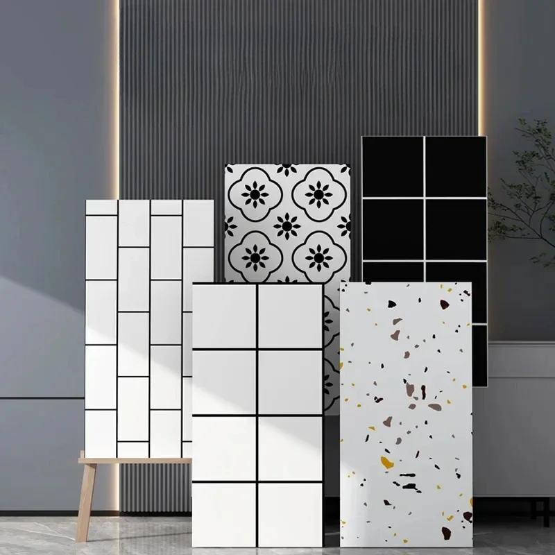 Imitation ceramic tile wall sticker wallpaper self-adhesive bathroom marble sticker self-adhesive background wall wallpaper