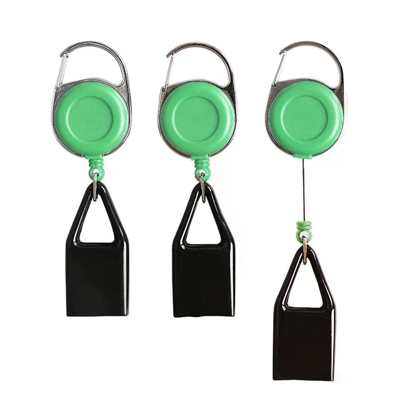 Protective Cover Holder Clip With Retractable Keychain Decoration Accessories