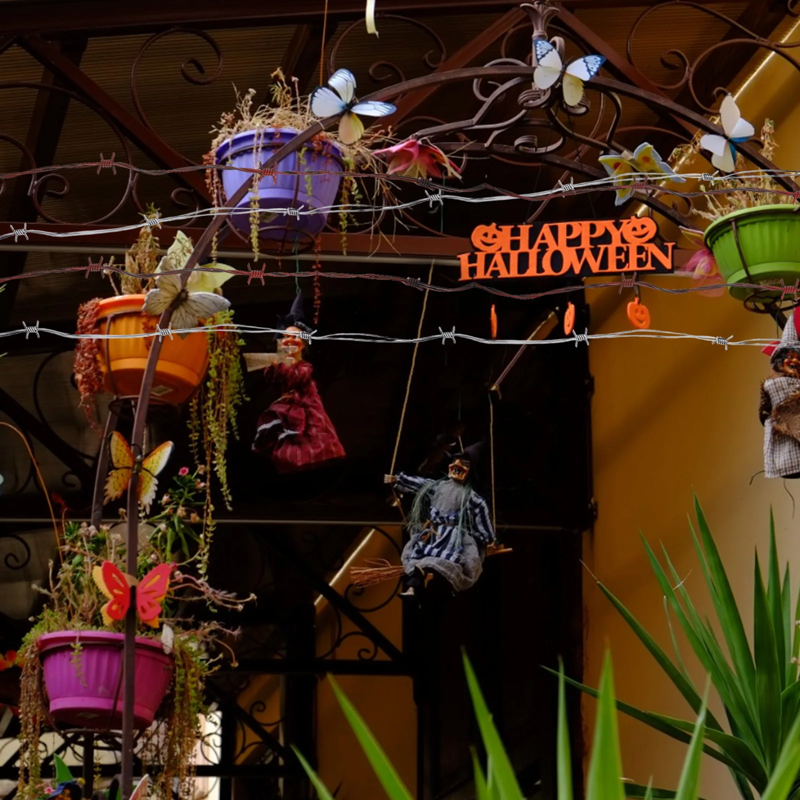 

2 шт. Декоративная цепочка ужасов, украшения для Хэллоуина, страшное украшение дома в помещении