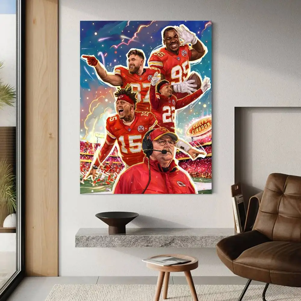 K-Kansas C-City C-Chiefs ملصقات الفيلم الكلاسيكي غرفة عتيقة مقهى ديكور الشمال ديكور المنزل #6