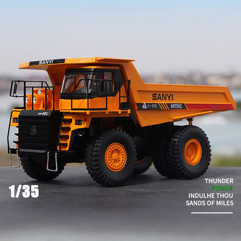 

1:50 SANY SRT55C Mining Dump Truck Sany Mining Truck Engineering Machinery Alloy Model Metal Diecast Collectible Boys Toys Cars