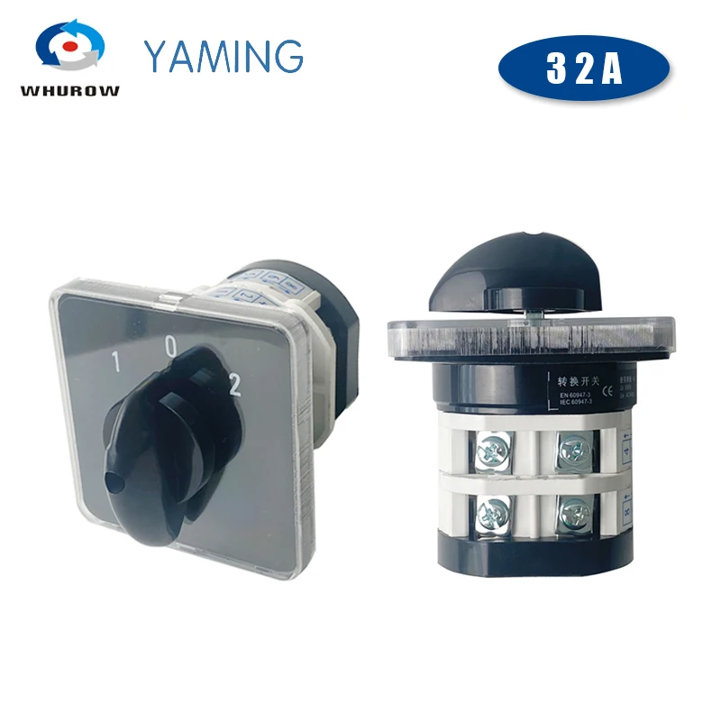 

LW31 Rotary Selector 32A 2 Poles High Voltage Cam Manual Transfer Changeover Switch YMZ12-32/2 Factory Supplied
