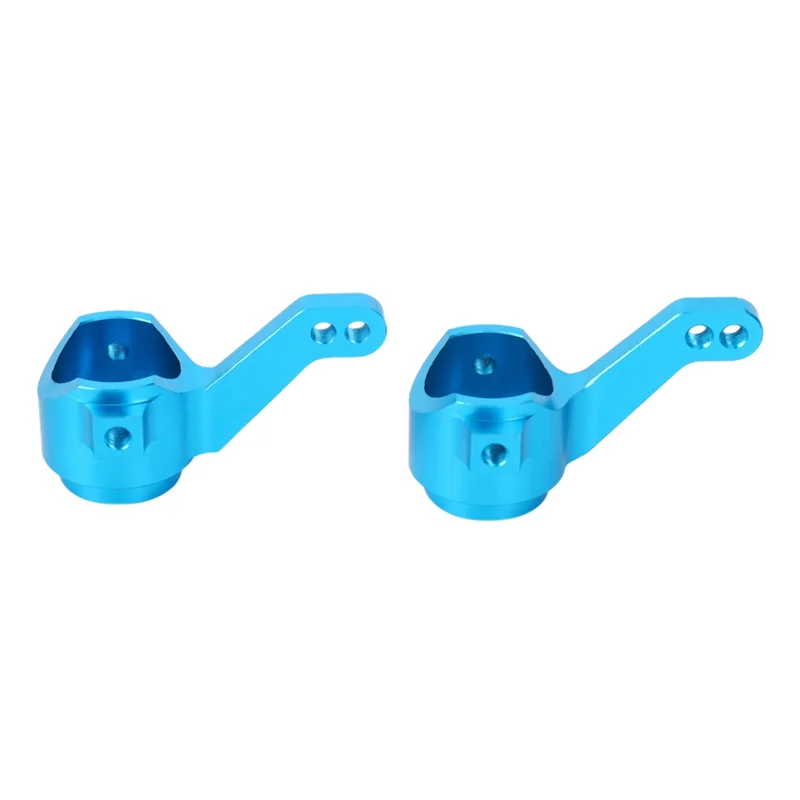 

Hot Sale 2X Aluminum Alloy Steering Knuckle Hub Carrier Servo Saver Upgrade Parts For RC HSP 1/10 Redcat Volcano EPX Blue