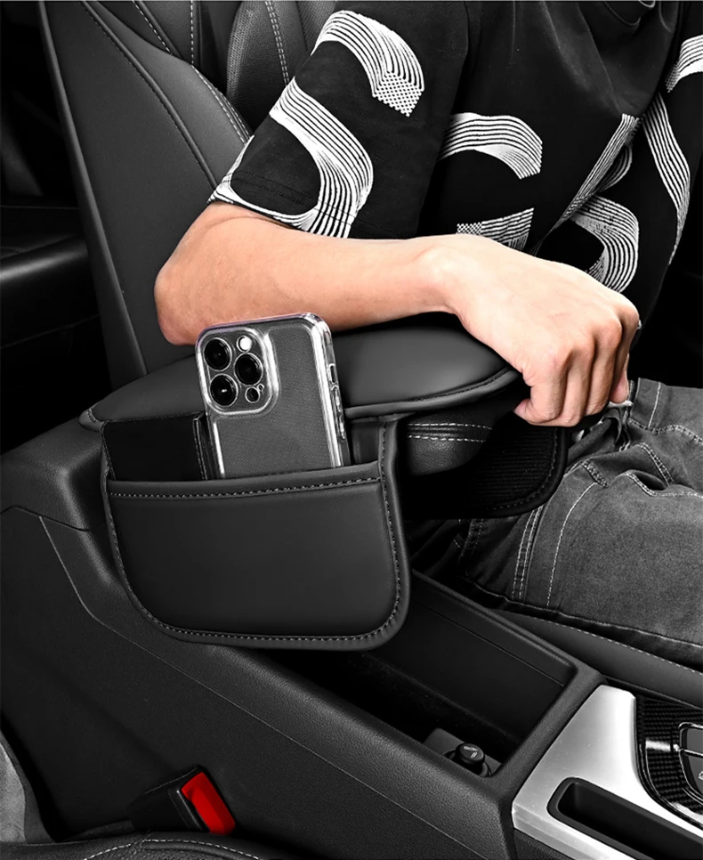 الجلود مسند ذراع السيارة صندوق وسادة مسند ذراع للسيارات حصيرة عالية الجودة اكسسوارات لشروليه كروز كابتيفا الشراع كورسا سبارك أبيكا نوبيرا #5